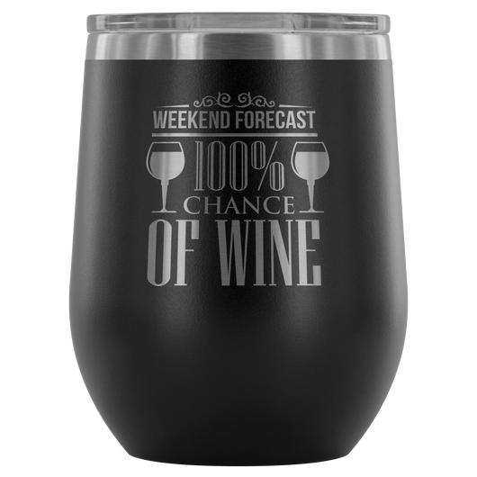 Weekend Forecast 100% chance of Wine Tumbler