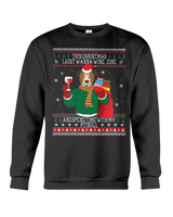 Pitbull - Wine Lovers Ugly Christmas Sweatshirts