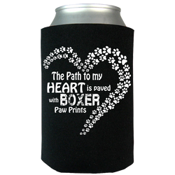 Paved with Boxer Paw Prints - Can Koozie