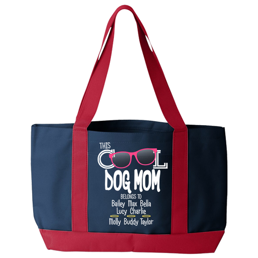 Cool Dog Mom - Tote Bags Personalized