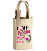 Poodles - Moon & Back - Wine Bags