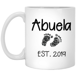 Abuela est 2019 11oz white mug