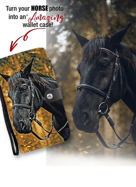 Personalized Horse Wallet Case - FREE SHIPPING