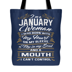 January Birthday Tote Bag