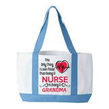 Love More than a Nurse - Tote Bag- Grandma - Personalized