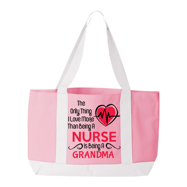 Love More than a Nurse - Tote Bag- Grandma - Personalized