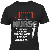 I'm Paid To Stab People - Nurse T-shirt