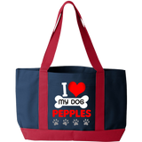 I Love My Dog - Tote Bags Personalized