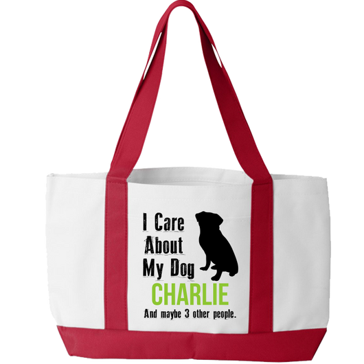 My Dog and 3 Other People - Tote Bag Personalized