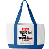 Worlds Best Dog Mom - Tote Bags Personalized