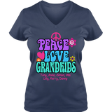 Peace Love & Grandkids - T-shirt Personalized