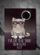 Grumpy Solar Eclipse Cat Poster - August 21st 2017
