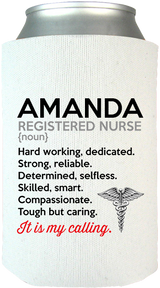 Registered Nurse It's My Calling Koozie - Personalized