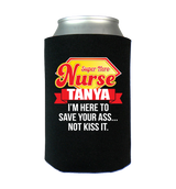 Funny Super Hero Personalized Koozie/Can Wraps