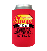 Funny Super Hero Personalized Koozie/Can Wraps