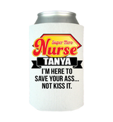 Funny Super Hero Personalized Koozie/Can Wraps