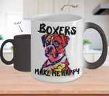 Boxers make me Happy - Color Changing Mug
