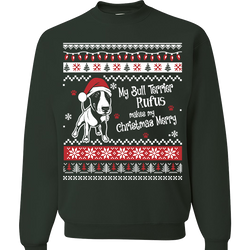 Bull Terrier - Ugly Christmas Sweatshirt Personalized