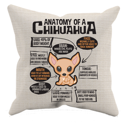 Anatomy of a Chihuahua - Pillow Case