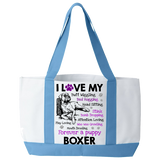 I Love My Boxer - Tote Bags