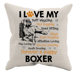 I Love My Boxer - Pillow Case