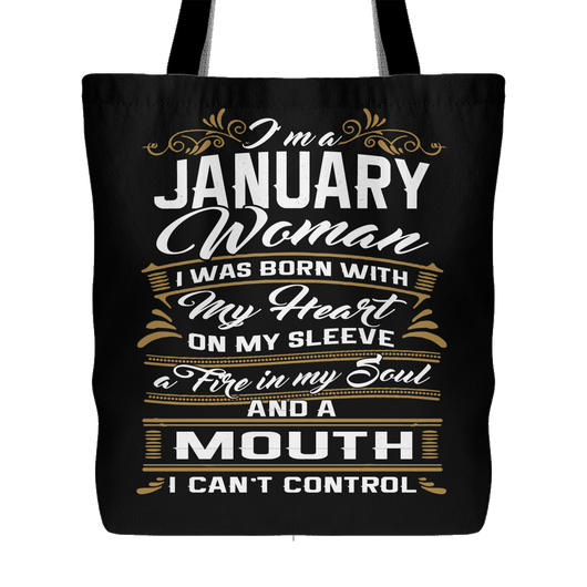 January Birthday Tote Bag